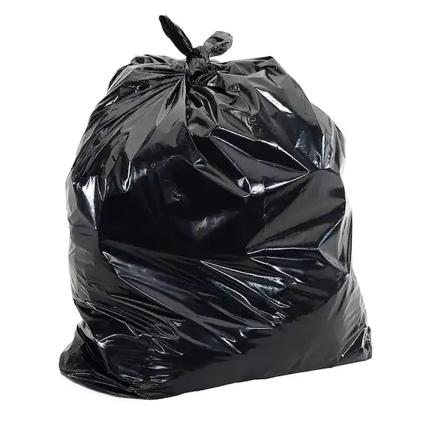 1.5 mil Heavy DutyTrash Bags Black 45 Gallon