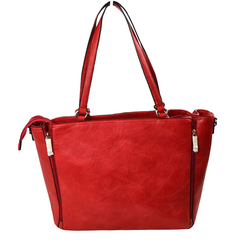3 in 1 Side Zipper Women's Tote Handbag set