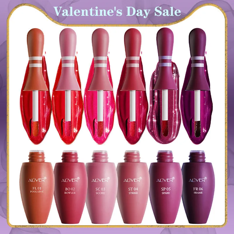 Aliver 6 Colors Bowling Lip Tint Set