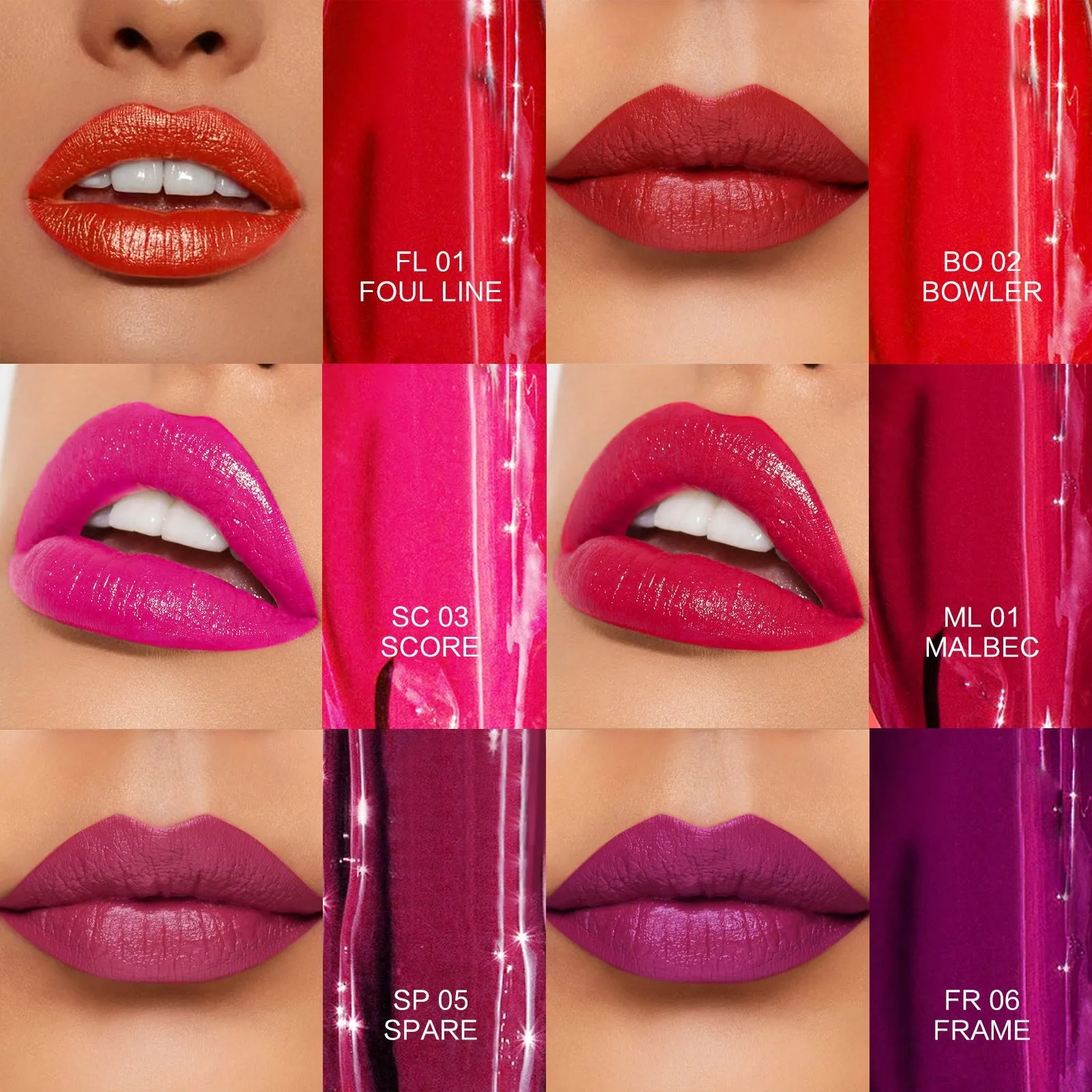 Aliver 6 Colors Bowling Lip Tint Set