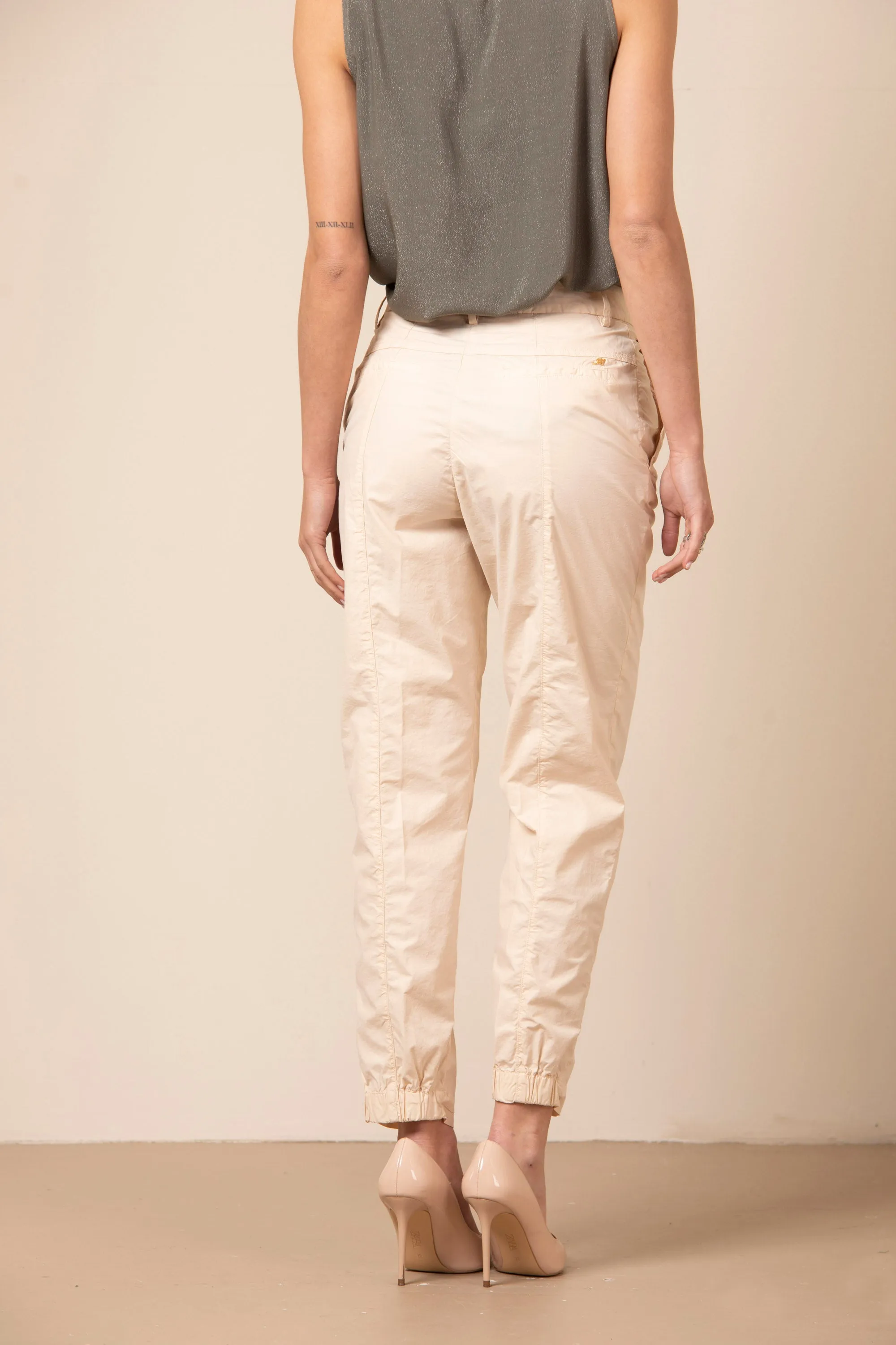 Birkin Chino pantalone chino donna in tela paracadute curvy
