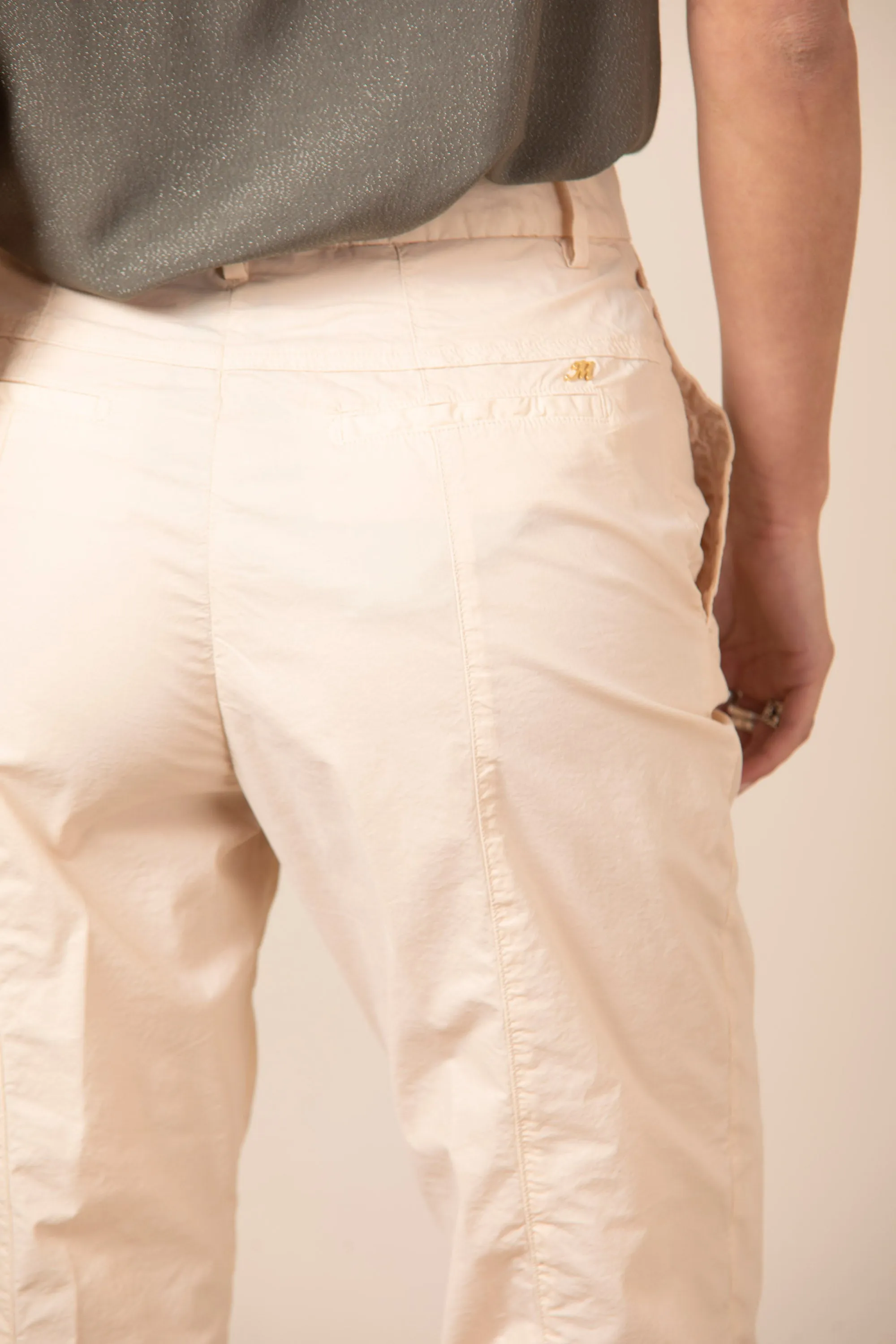Birkin Chino pantalone chino donna in tela paracadute curvy