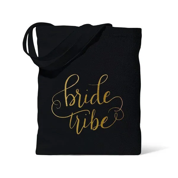 Black Bride Tribe Tote Bag in Canvas