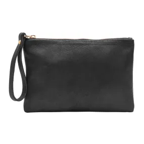 Black Leather Clutch