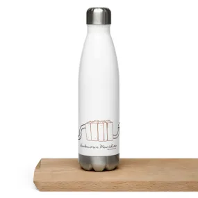 Bookworm Munchies Water Bottle - White