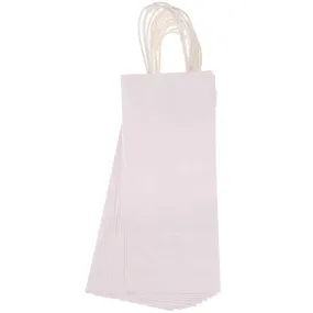 Bottle Bag: White, 5 x 16 Inches, 10 Pieces