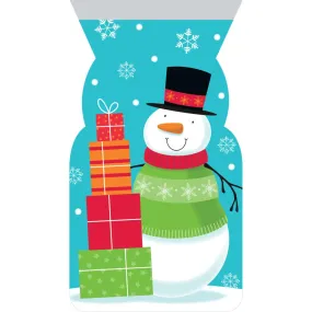 Bulk Snowman Favor Bags with Zipper (144 per Case)
