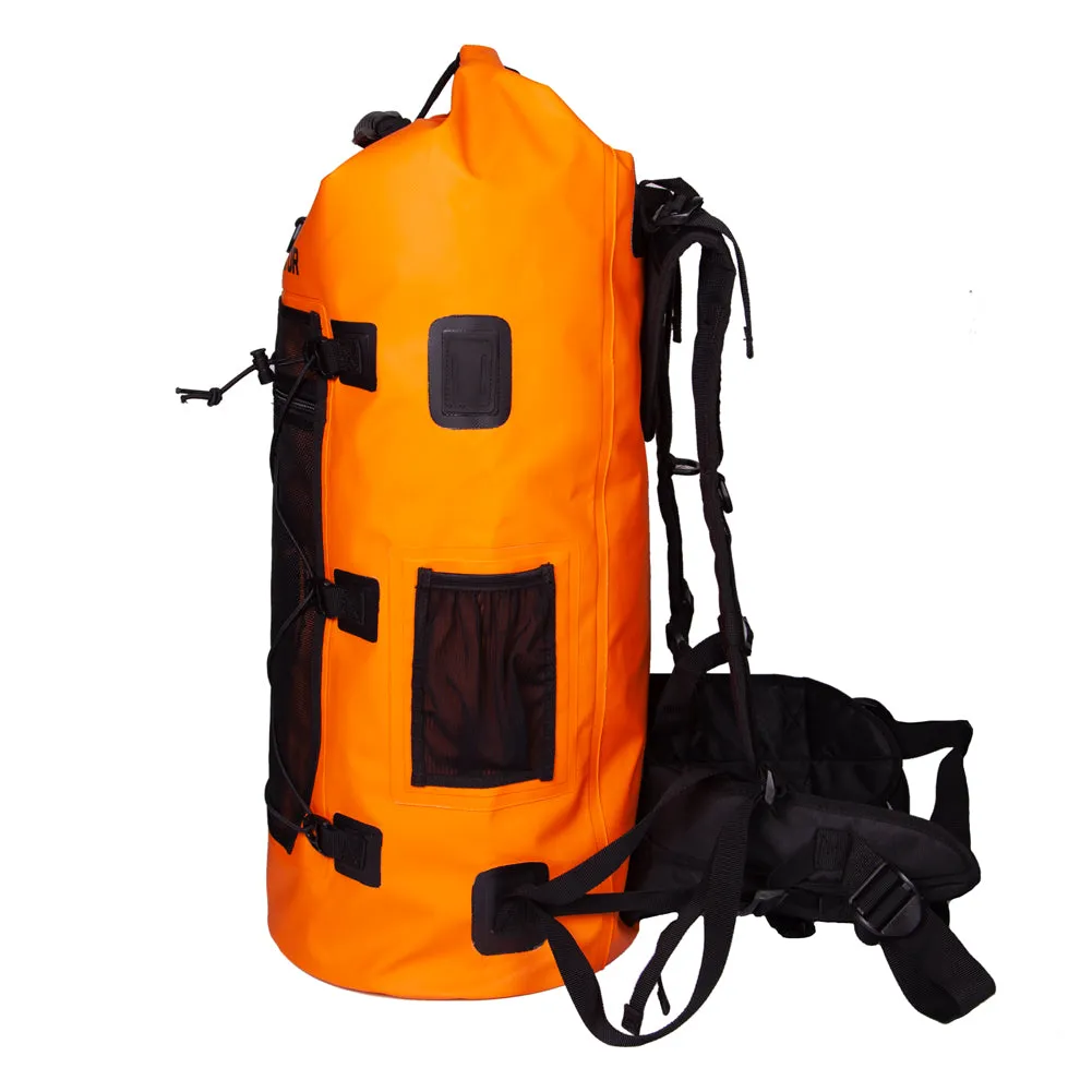 Bundle Special Kanarra 90L Sunset Orange Waterproof Backpack and 2 Dry Bags