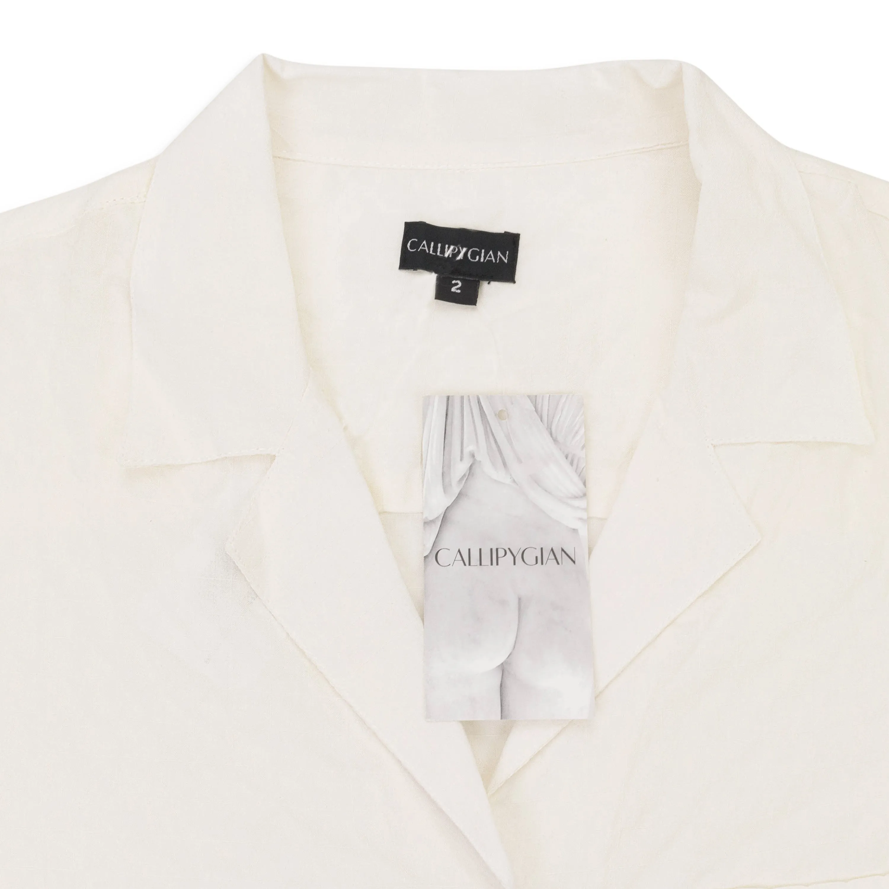CALLIPYGIAN BOWLING WHITE SHIRT
