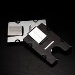 Camo Black and White Pattern - Billetvault Aluminum Wallet