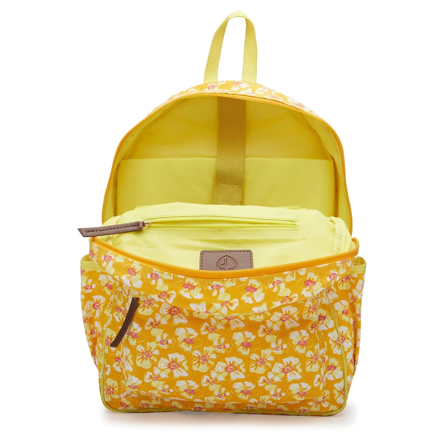Caprese Blossom Laptop Backpack Large Yellow