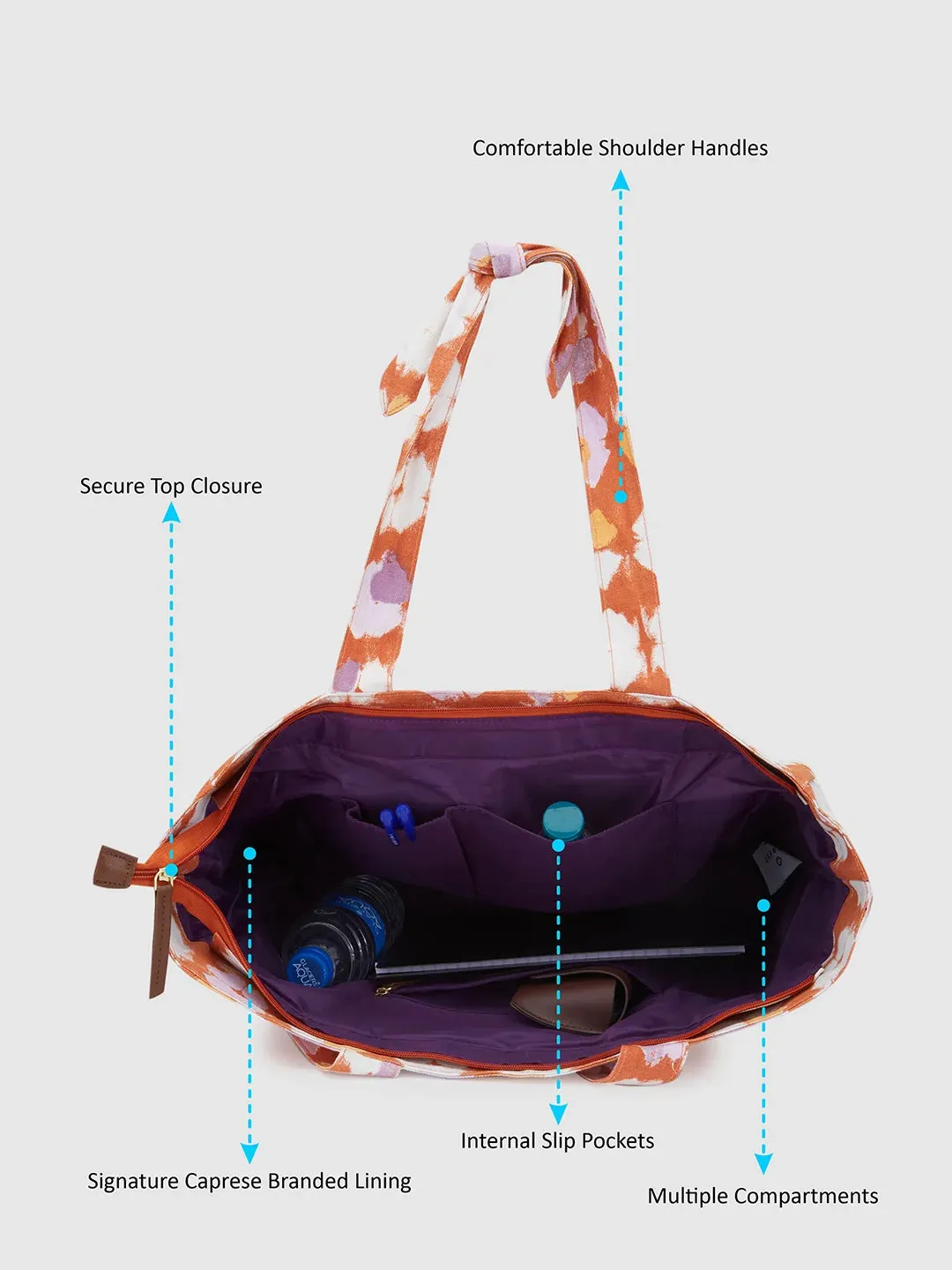 Caprese Enora Tote Large Rust