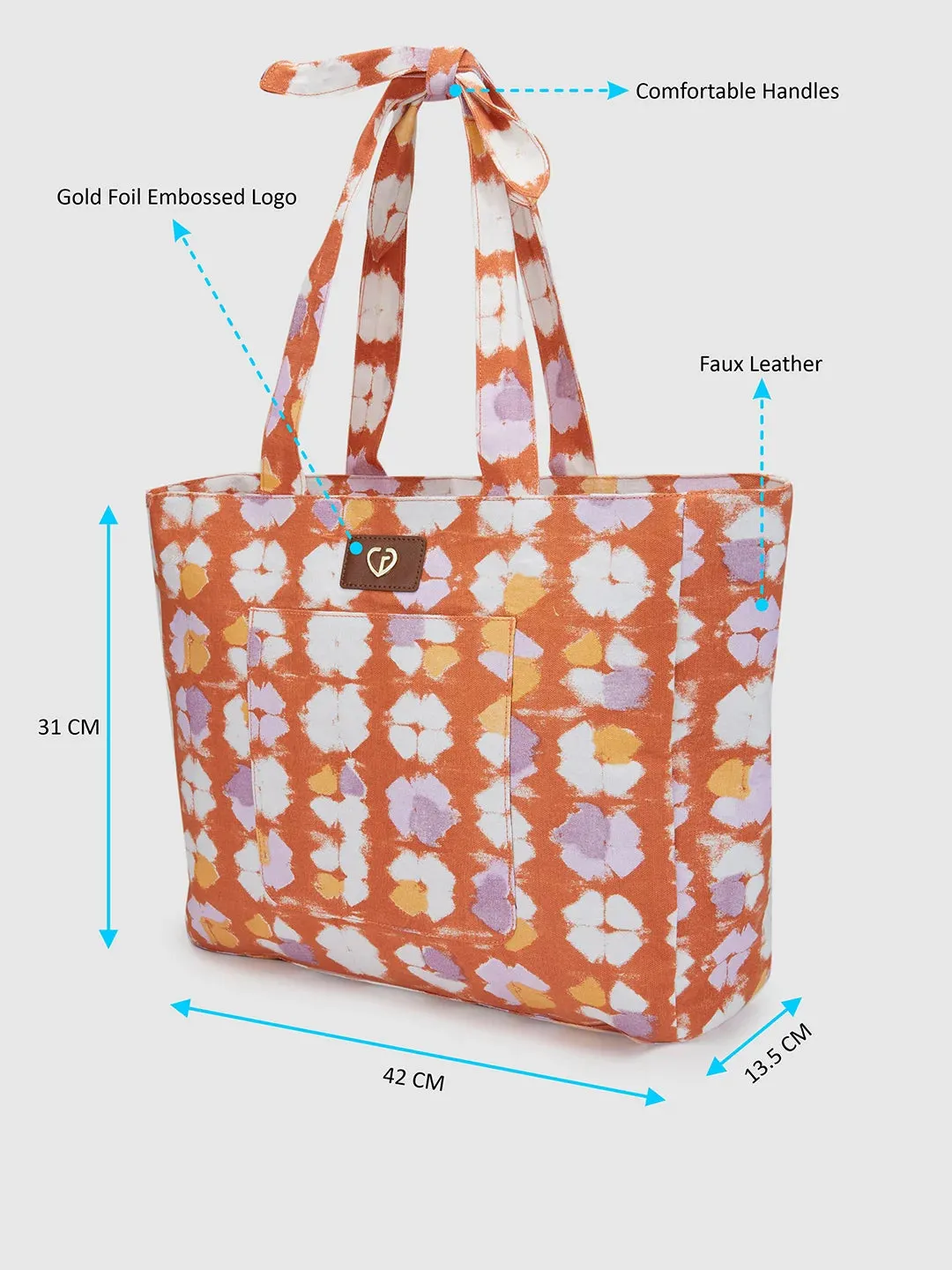Caprese Enora Tote Large Rust