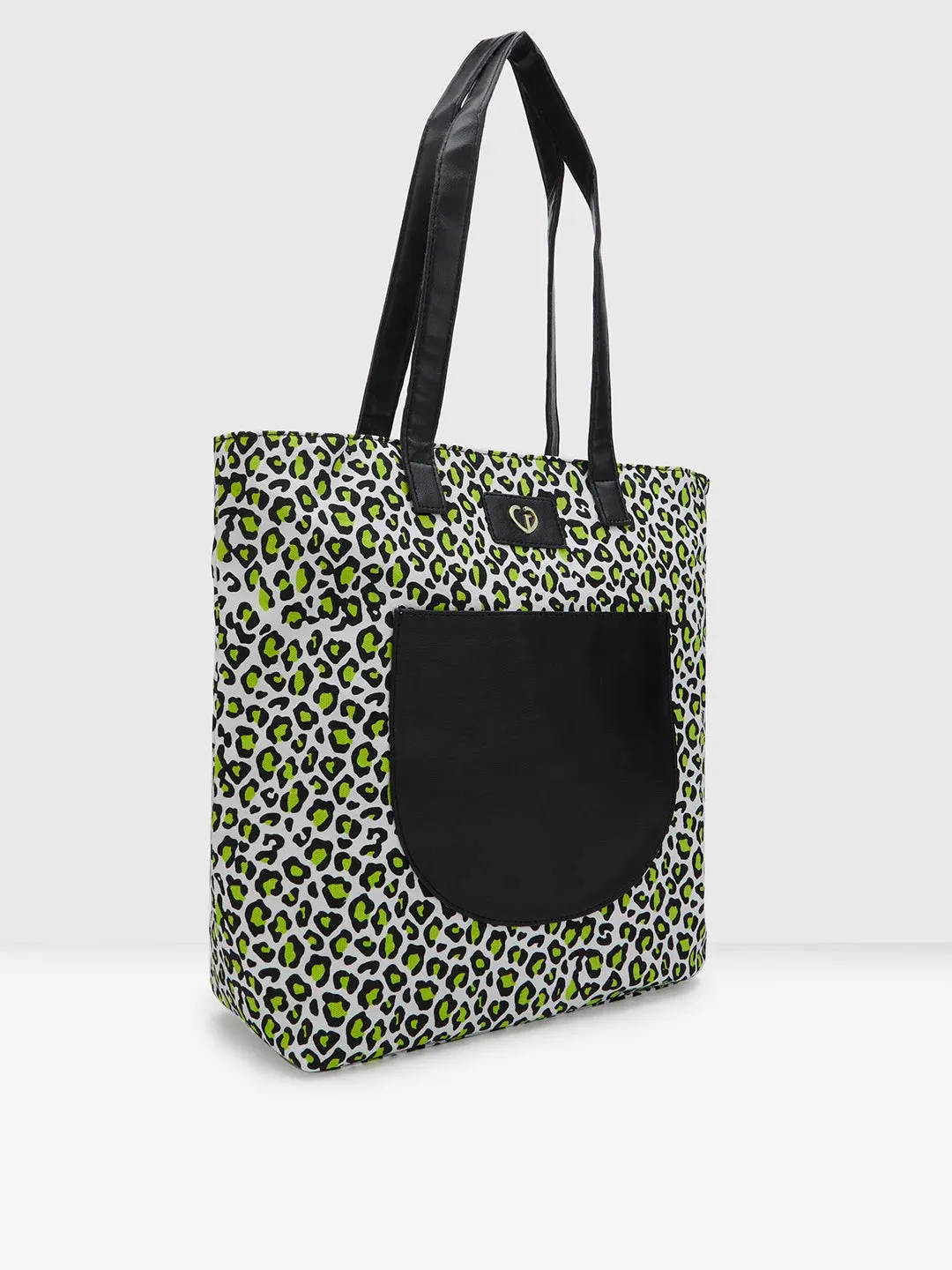 Lime Green Large Karel Caprese Tote Bag - Stylish and Spacious Handbag