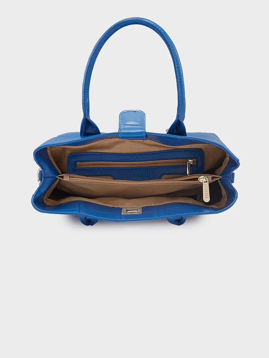 Caprese Mink Satchel Small Women Handbag |Shoulder Bag With Double Handle Ultramarine