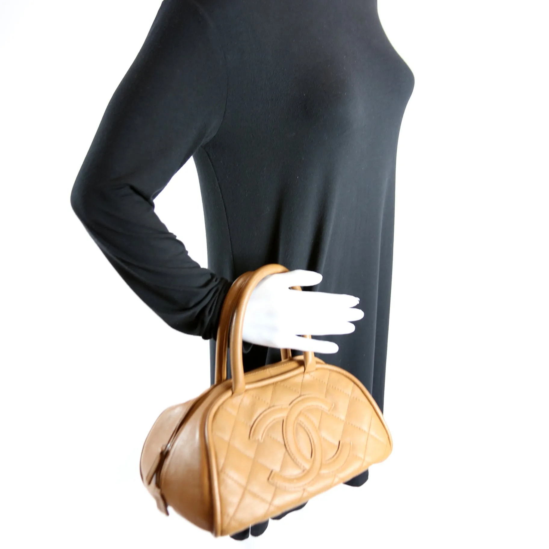 CC Bowling Bag Quilted Lambskin 10M