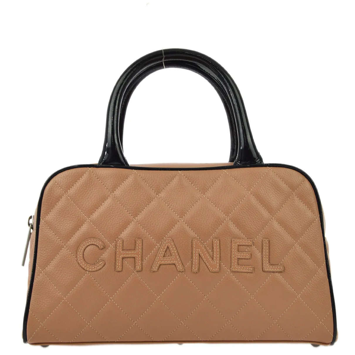 Chanel 2000-2001 Caviar Bowling Bag 27
