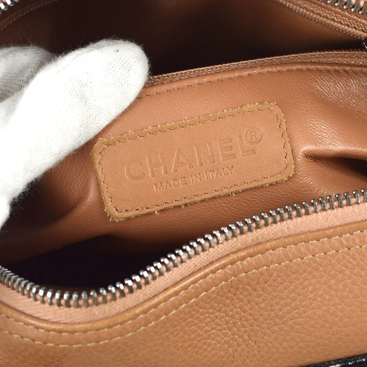 Chanel * 2001-2003 Bowling Bag 27 Pink Beige Caviar