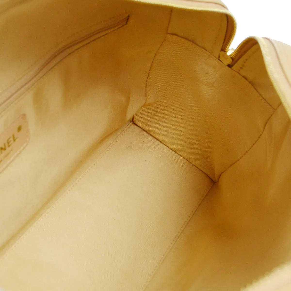 Chanel 2004-2005 Bowling Bag 37 Beige Caviar