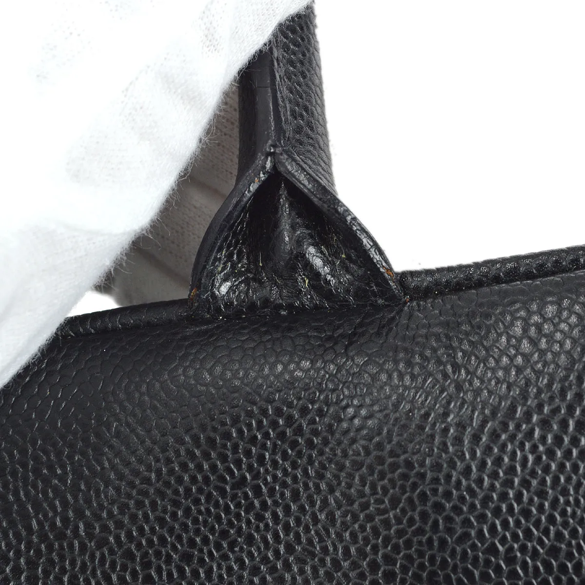 Chanel 2005-2006 Bowling Bag 37 Black Caviar