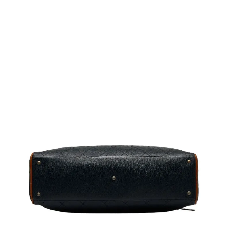 Chanel Brown Caviar Bowling Bag 27