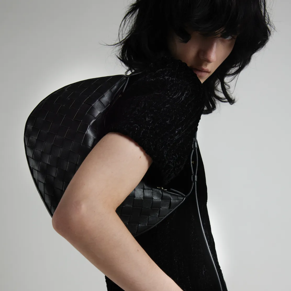 Cookie 28 Interknit Black Shoulder Bag (coming soon)