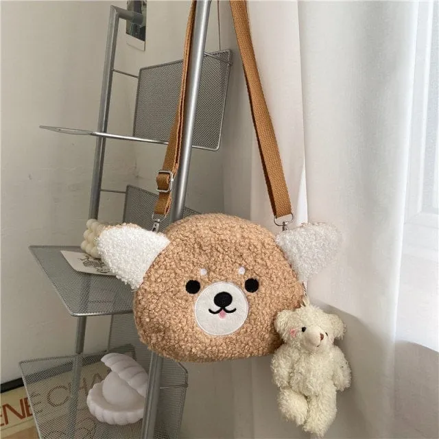 Cute Cat Plush Shoulder Bag