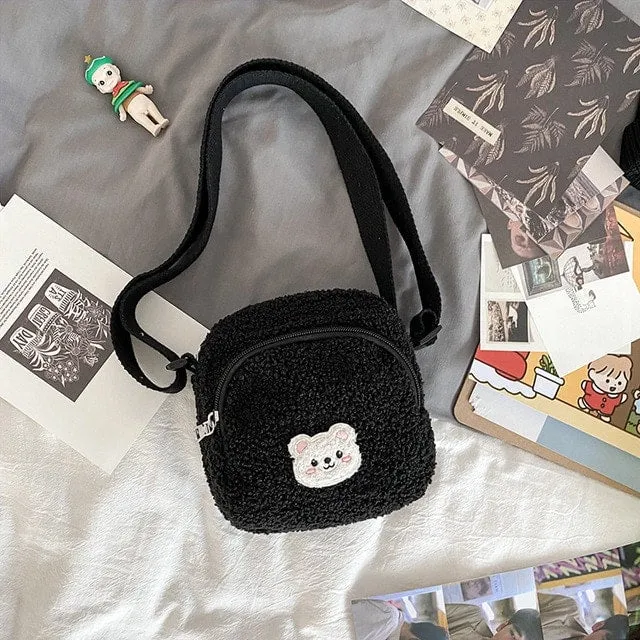 Cute Cat Plush Shoulder Bag
