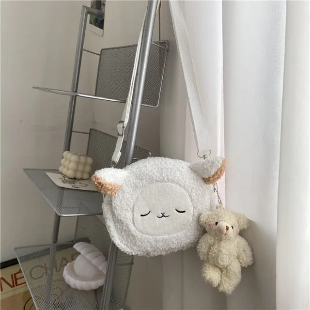 Cute Cat Plush Shoulder Bag