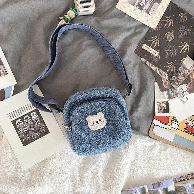 Cute Cat Plush Shoulder Bag