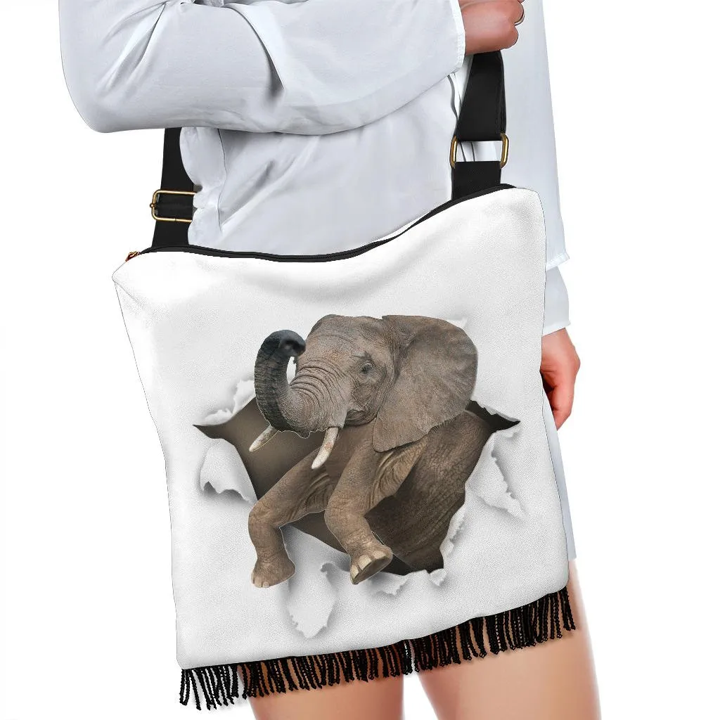 Elephant Boho Crossbody Handbag