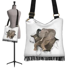 Elephant Boho Crossbody Handbag