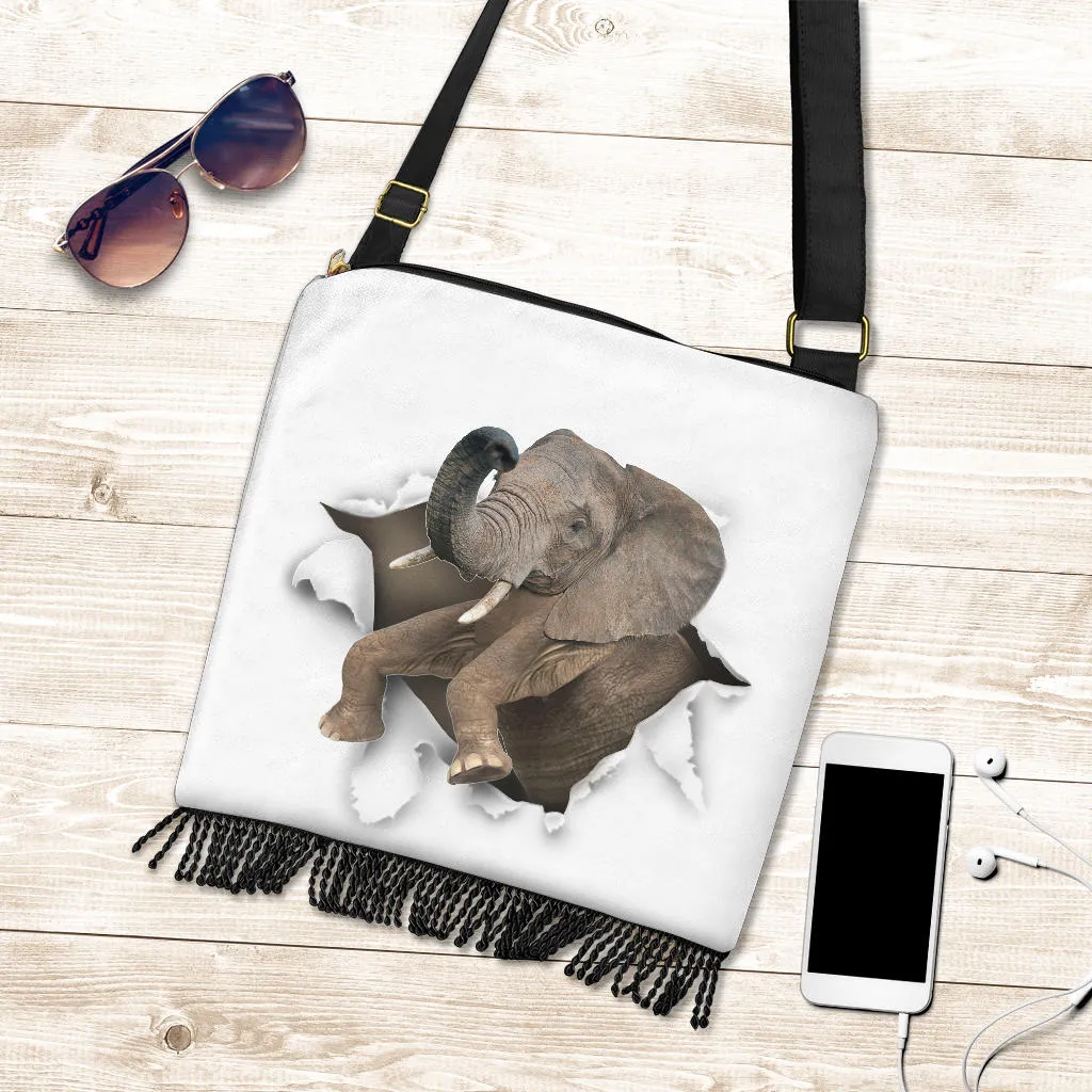 Elephant Boho Crossbody Handbag