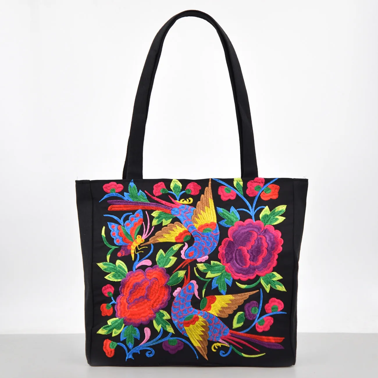 Ethnic Style Embroidered Large Shoulder Bag