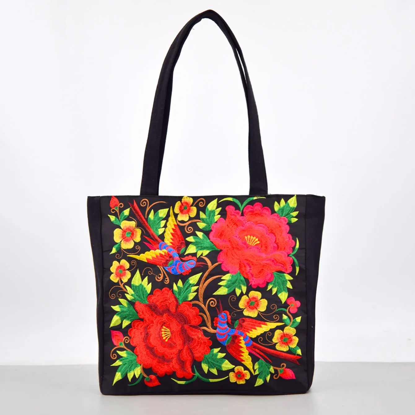 Ethnic Style Embroidered Large Shoulder Bag