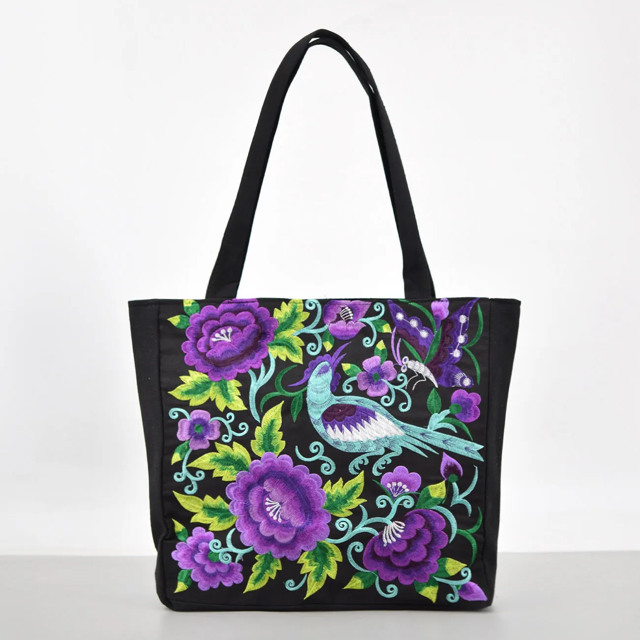 Ethnic Style Embroidered Large Shoulder Bag