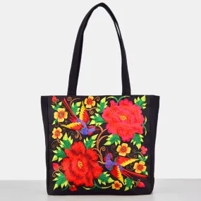 Ethnic Style Embroidered Large Shoulder Bag