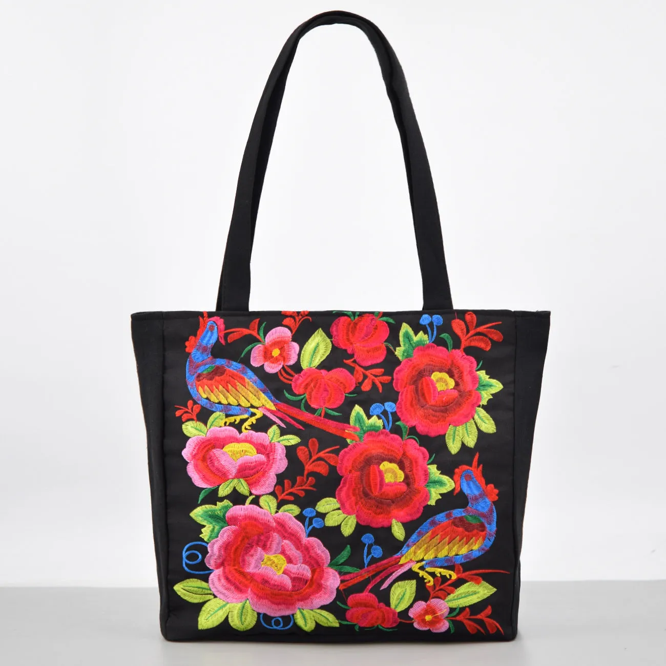 Ethnic Style Embroidered Large Shoulder Bag