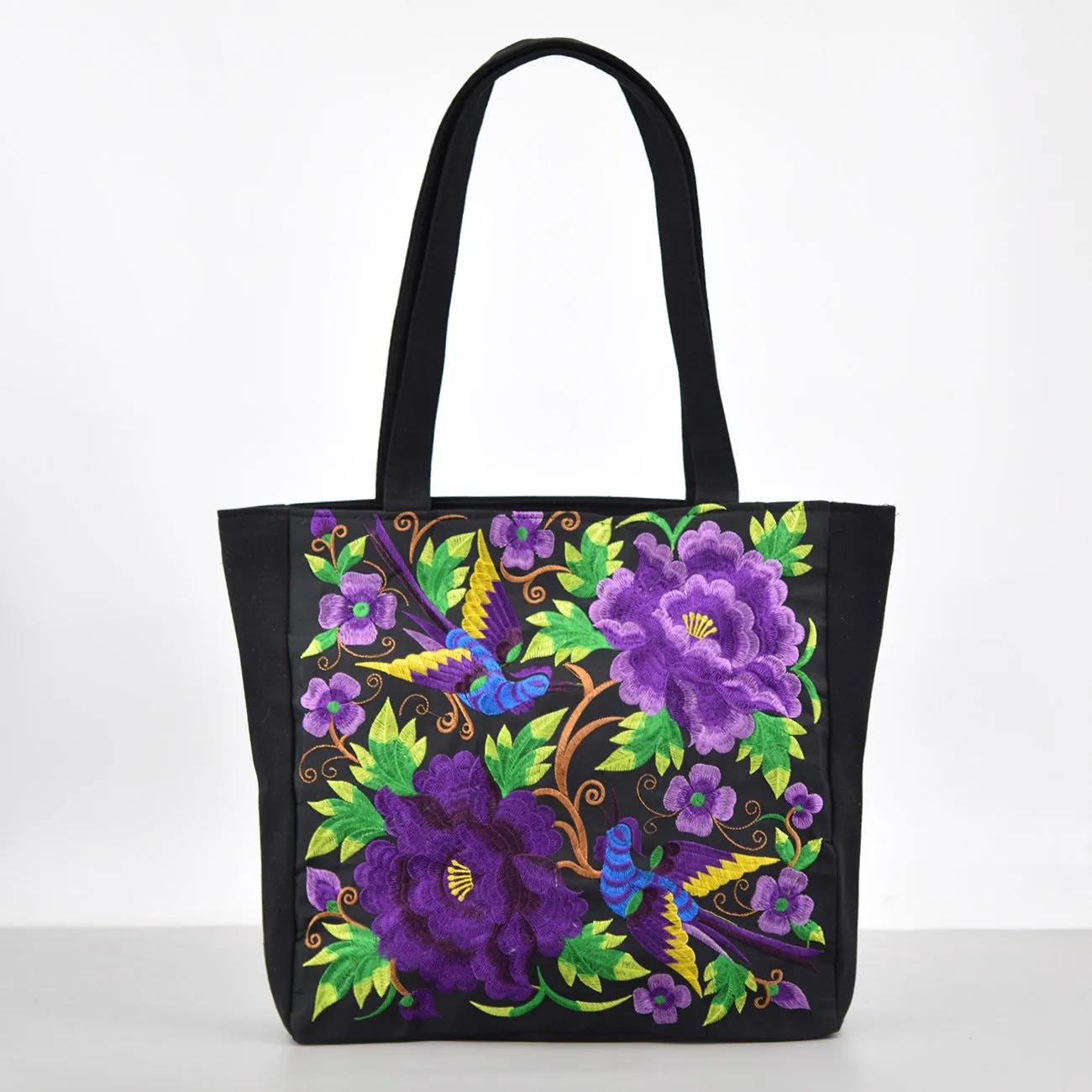 Ethnic Style Embroidered Large Shoulder Bag