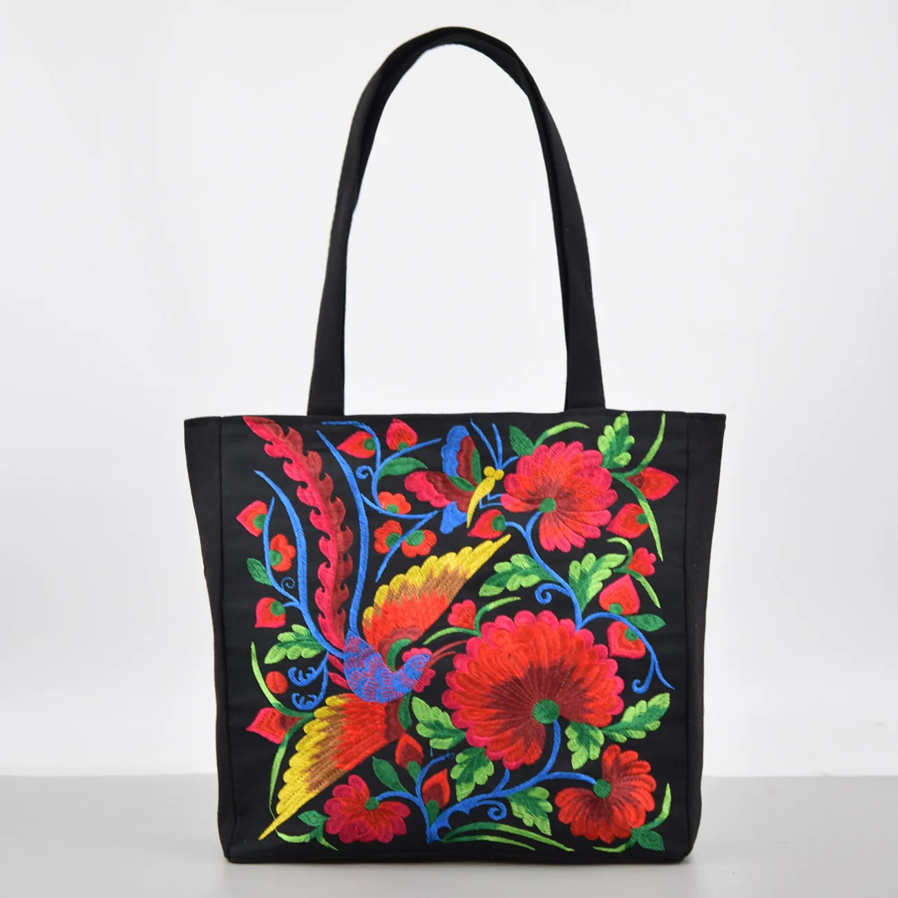 Ethnic Style Embroidered Large Shoulder Bag