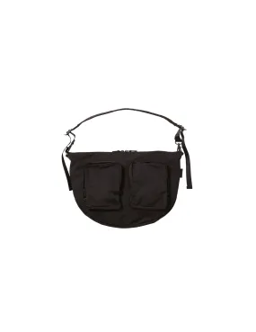 F009 GABARDINE BODYBAG BLACK