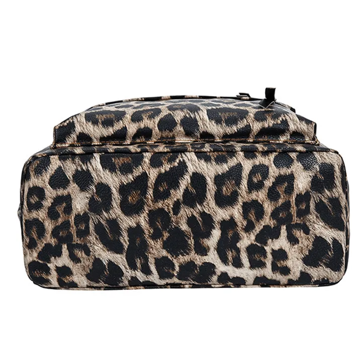Fashion Leopard Print Multi Large Backpack