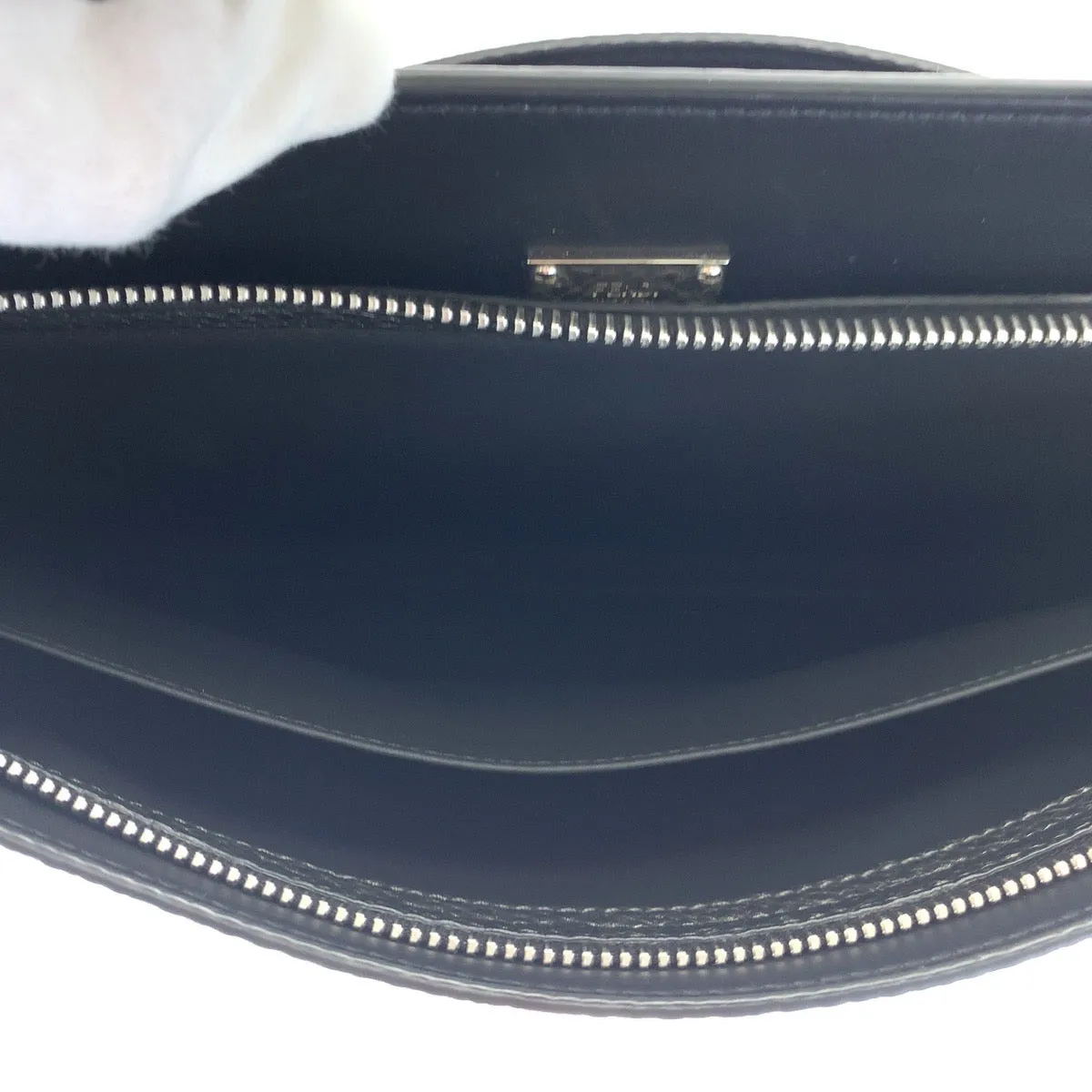 Fendi Peekaboo Leather Handbag Gray