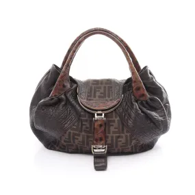 Fendi Spy Bag Canvas Leather Handbag 8BR511