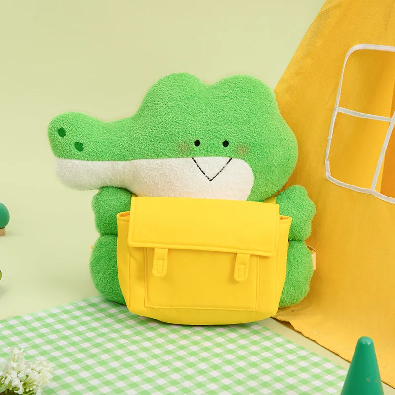 Kawaii Green Small Crocodile Doll Backpack