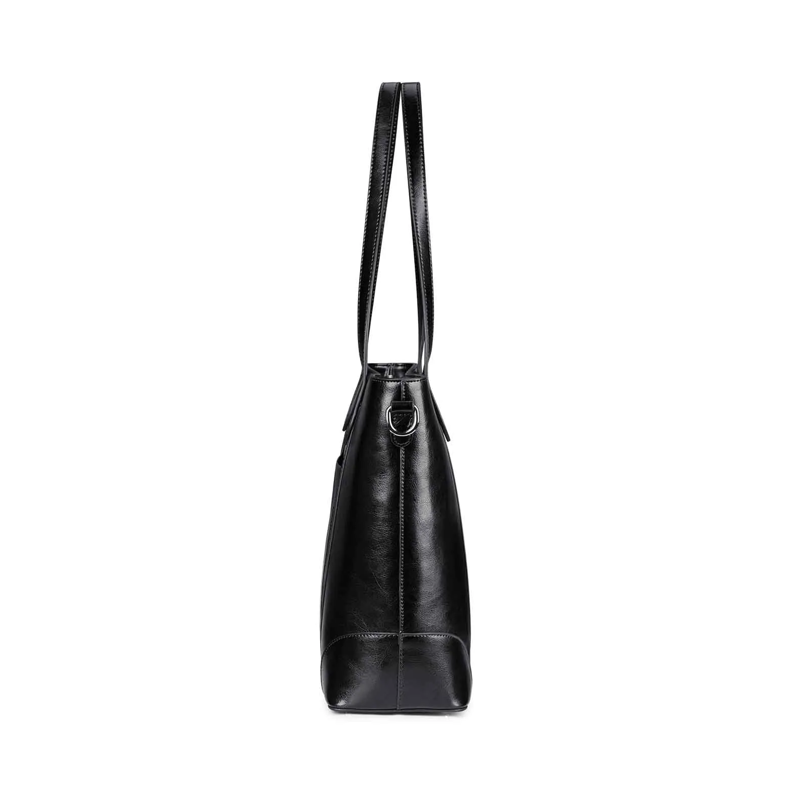 Leather Laptop Tote Handbag for Women