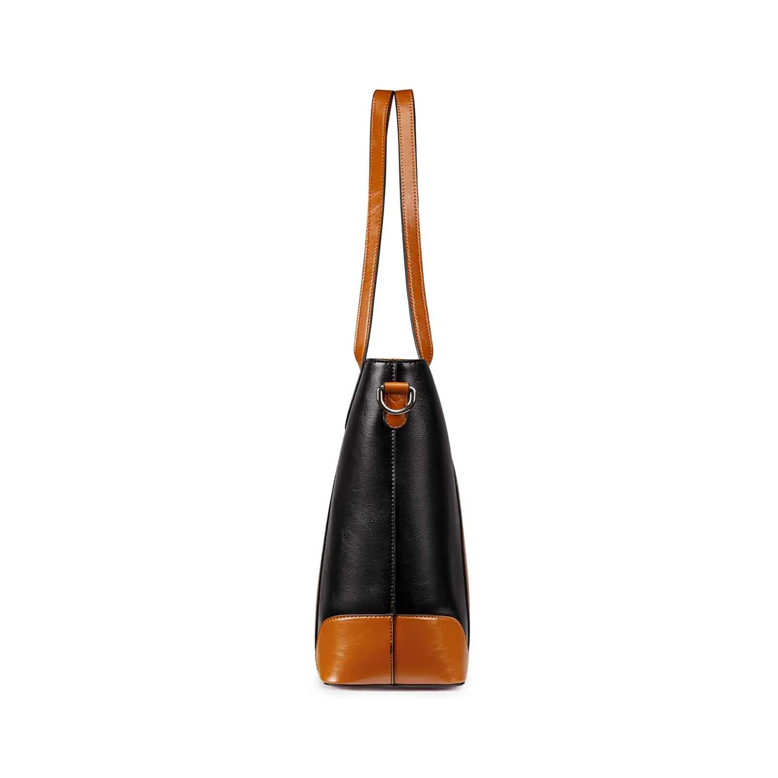 Leather Laptop Tote Handbag for Women