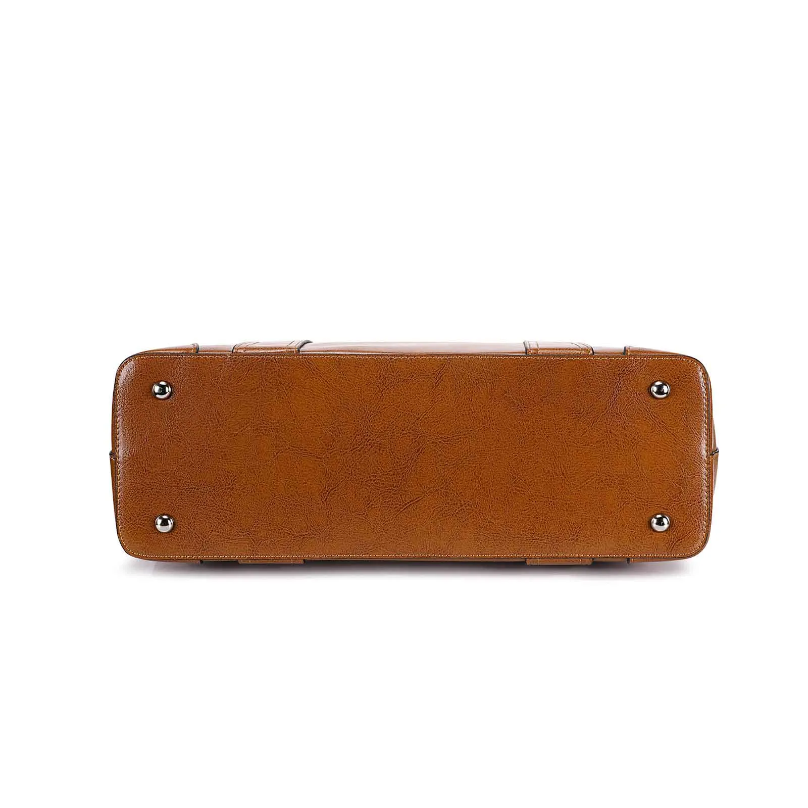Leather Laptop Tote Handbag for Women