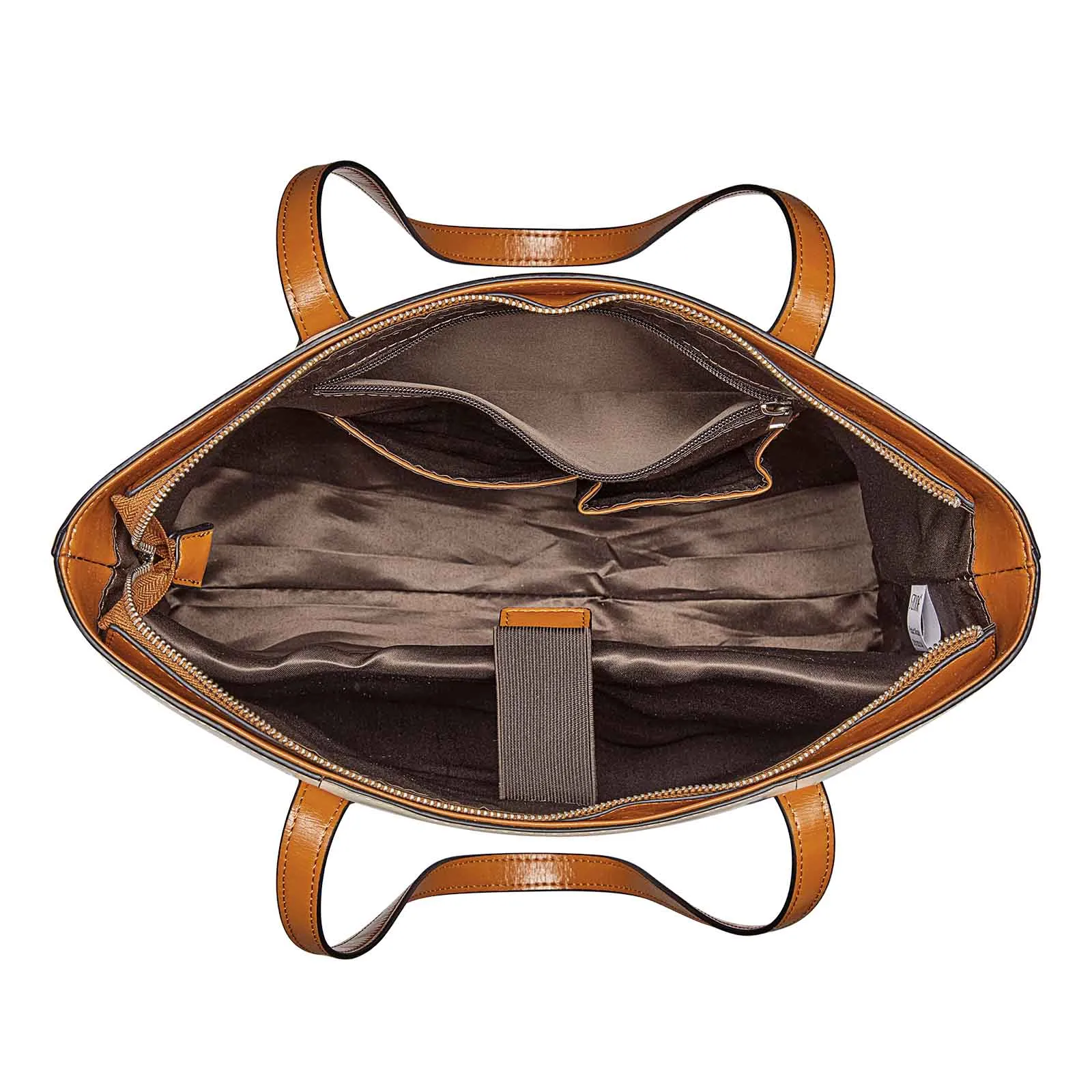 Leather Laptop Tote Handbag for Women
