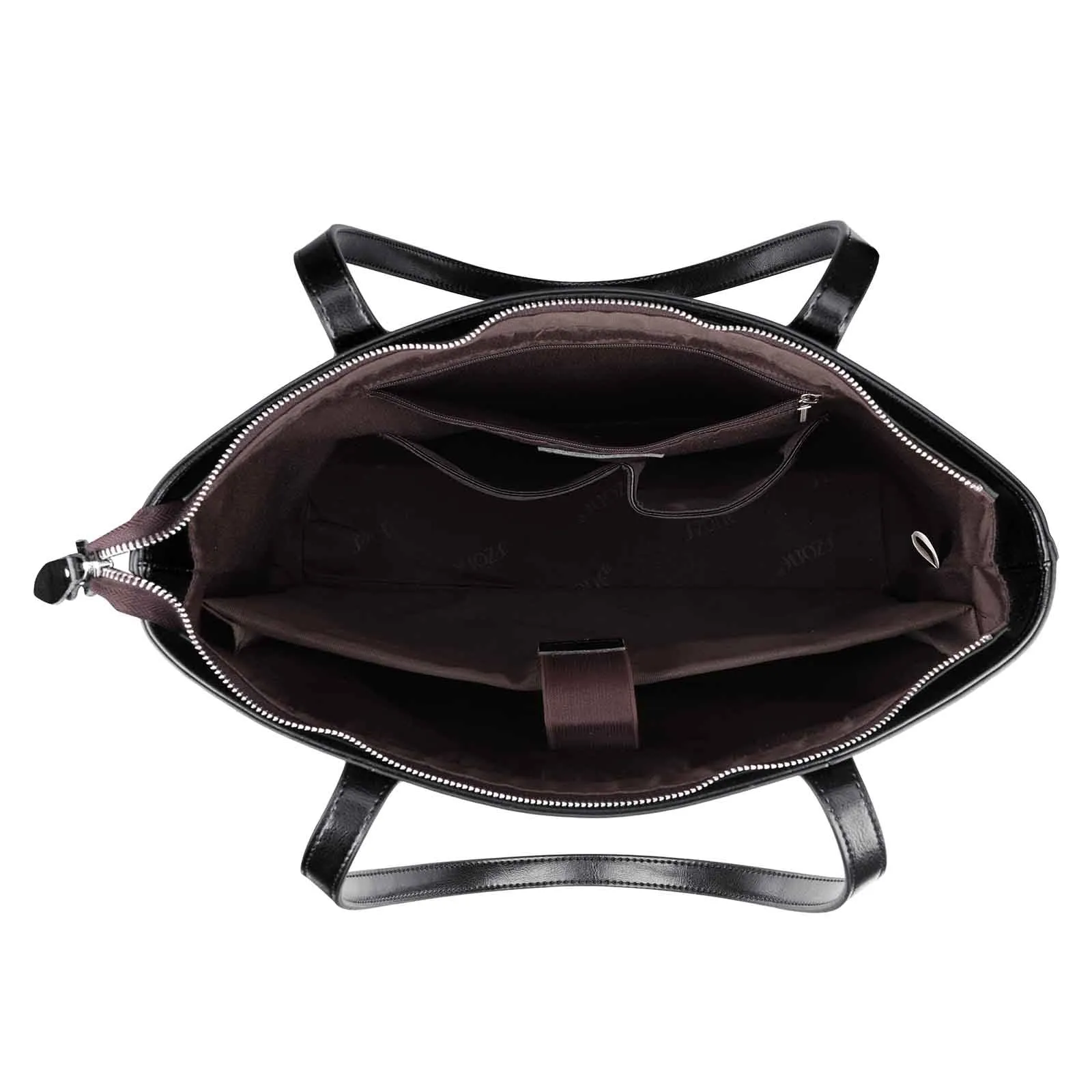 Leather Laptop Tote Handbag for Women